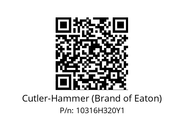   Cutler-Hammer (Brand of Eaton) 10316H320Y1