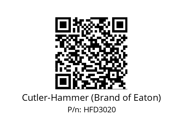   Cutler-Hammer (Brand of Eaton) HFD3020