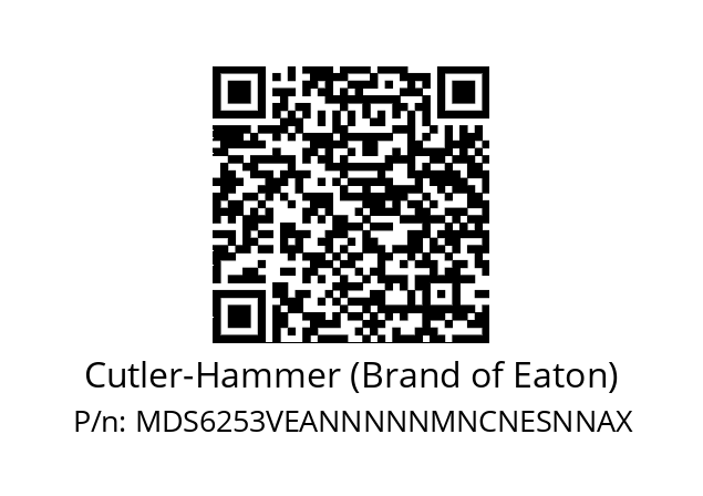   Cutler-Hammer (Brand of Eaton) MDS6253VEANNNNNMNCNESNNAX