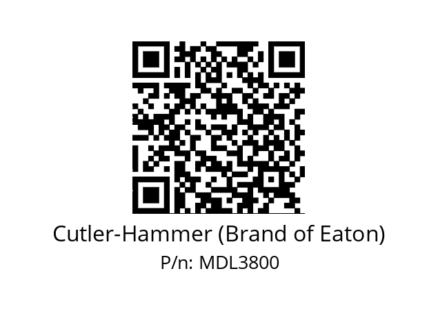   Cutler-Hammer (Brand of Eaton) MDL3800