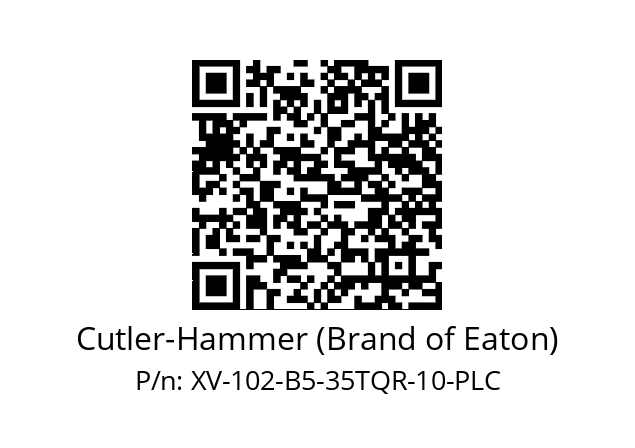   Cutler-Hammer (Brand of Eaton) XV-102-B5-35TQR-10-PLC