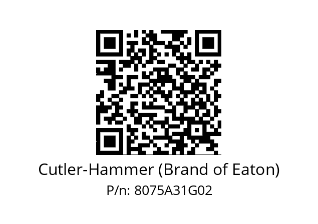   Cutler-Hammer (Brand of Eaton) 8075A31G02