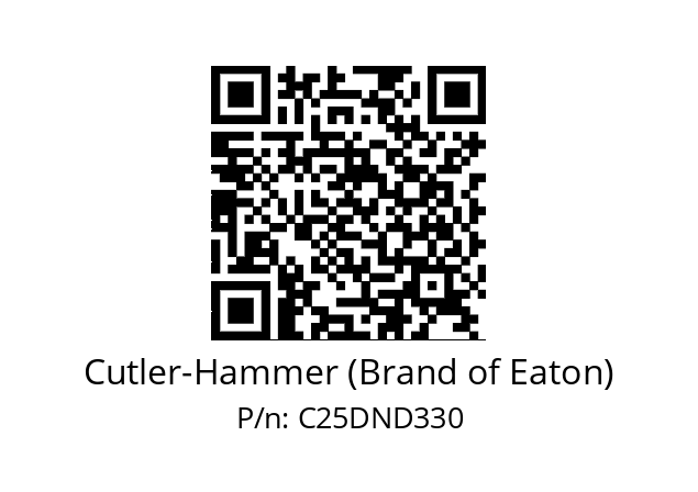   Cutler-Hammer (Brand of Eaton) C25DND330