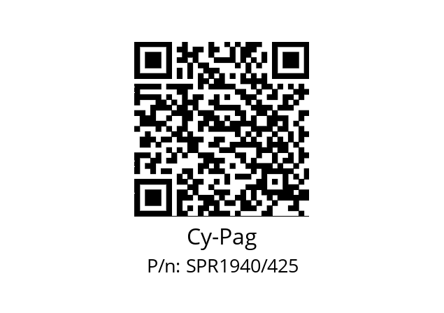   Cy-Pag SPR1940/425