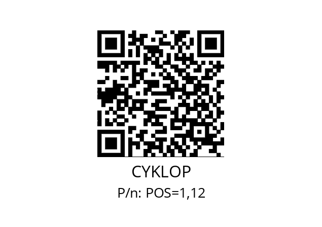   CYKLOP POS=1,12