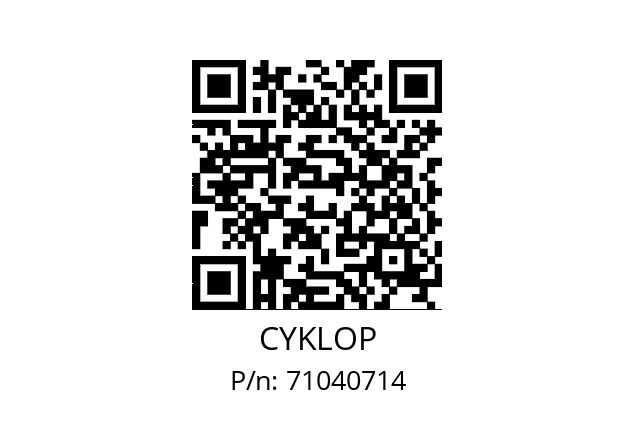   CYKLOP 71040714