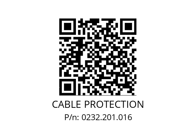   CABLE PROTECTION 0232.201.016