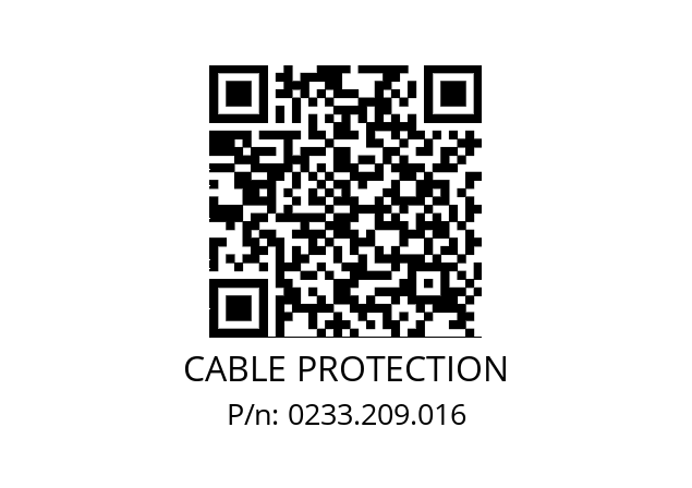   CABLE PROTECTION 0233.209.016