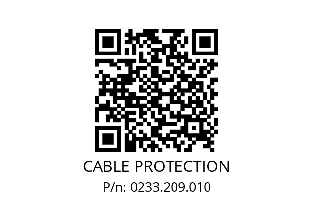   CABLE PROTECTION 0233.209.010