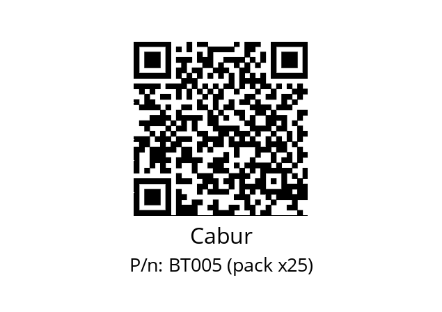   Cabur BT005 (pack x25)