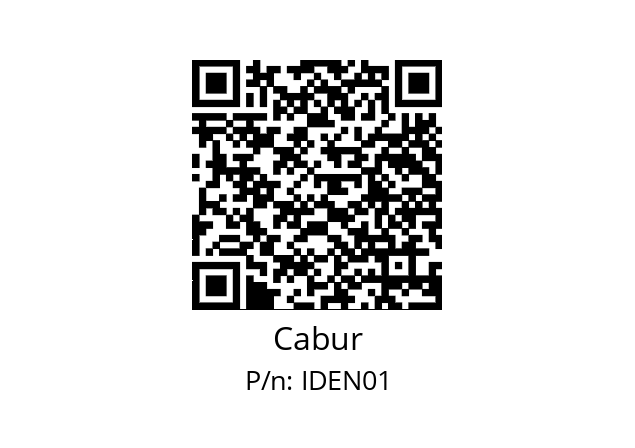  IDEN01 MARKING TAG FOR CABLE ID Cabur IDEN01