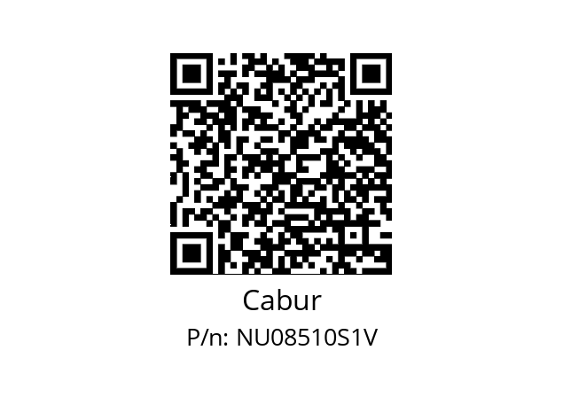  CNU/8/51/S1/V  TAB.100 TAG  S1 V Cabur NU08510S1V