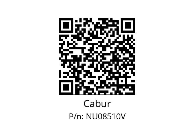  CNU/8/51/0/VERT. 100 TAG 0 VERT. Cabur NU08510V