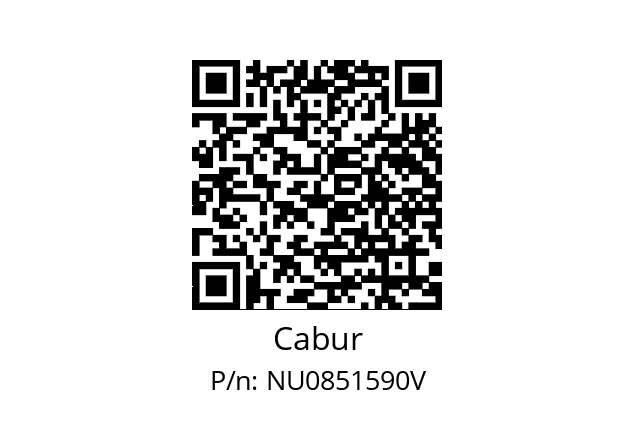  CNU/8/51/590 100 TAG 81-90 VERT. Cabur NU0851590V