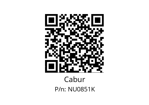  CNU/8/51/K TAB.100 TAG  K Cabur NU0851K