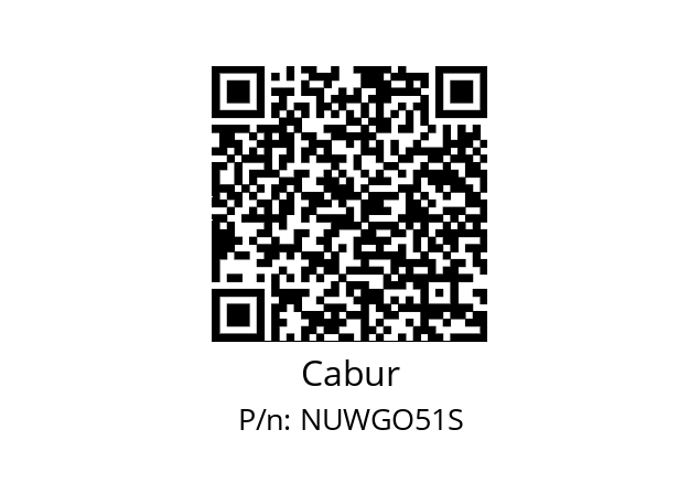  NUWGO51-S UNIV. TAG SMARTPRINT Cabur NUWGO51S