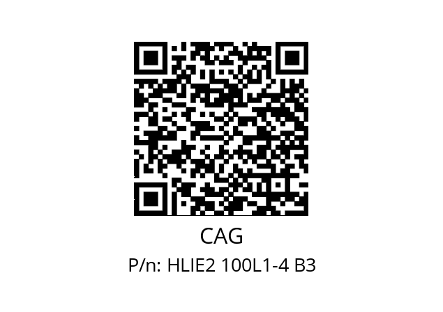   CAG HLIE2 100L1-4 B3