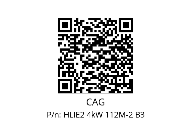   CAG HLIE2 4kW 112M-2 B3