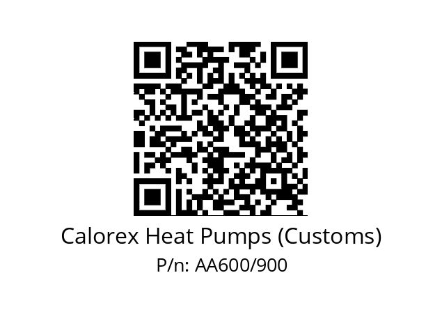   Calorex Heat Pumps (Customs) AA600/900