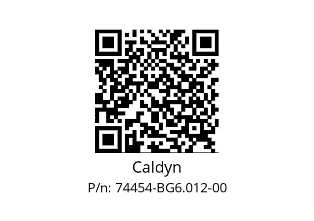   Caldyn 74454-BG6.012-00