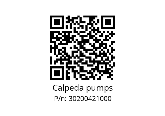   Calpeda pumps 30200421000