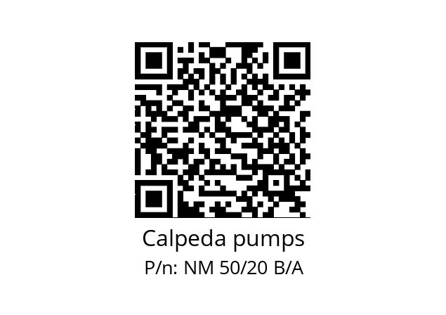   Calpeda pumps NM 50/20 B/A