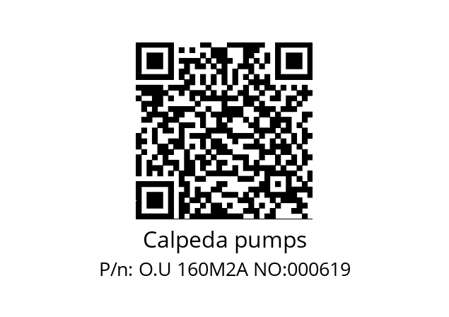   Calpeda pumps O.U 160M2A NO:000619