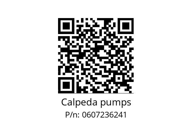   Calpeda pumps 0607236241