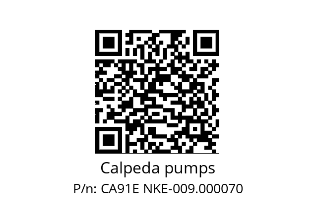   Calpeda pumps CA91E NKE-009.000070