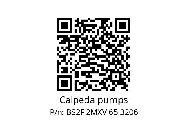   Calpeda pumps BS2F 2MXV 65-3206