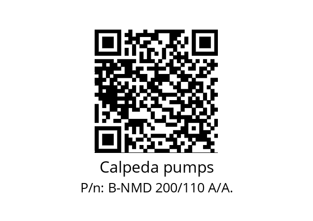   Calpeda pumps B-NMD 200/110 A/A.