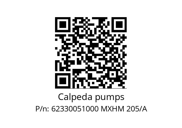   Calpeda pumps 62330051000 MXHM 205/A