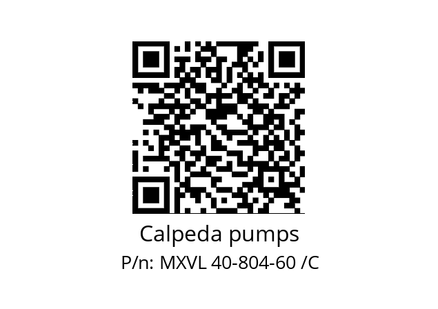   Calpeda pumps MXVL 40-804-60 /C