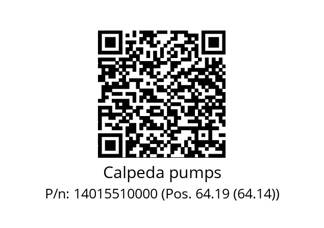   Calpeda pumps 14015510000 (Pos. 64.19 (64.14))