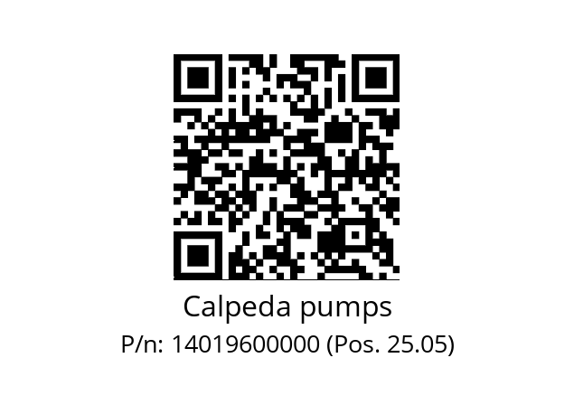   Calpeda pumps 14019600000 (Pos. 25.05)