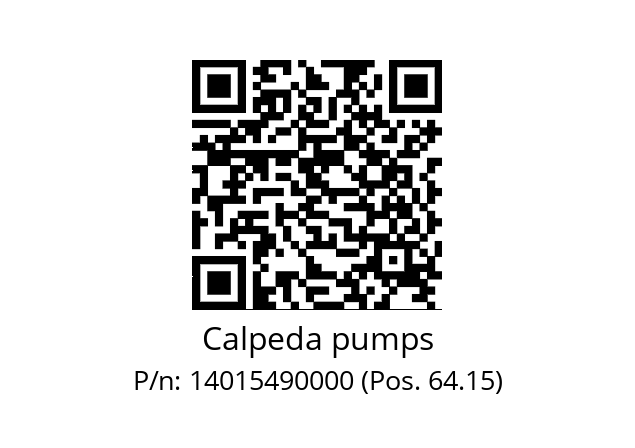   Calpeda pumps 14015490000 (Pos. 64.15)