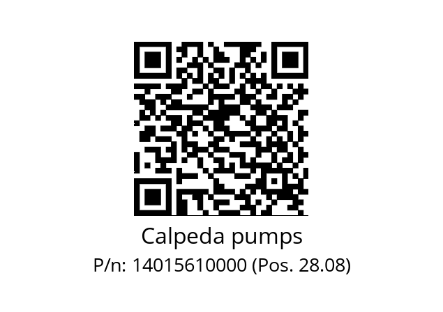   Calpeda pumps 14015610000 (Pos. 28.08)