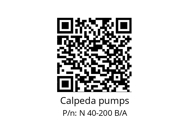   Calpeda pumps N 40-200 B/A