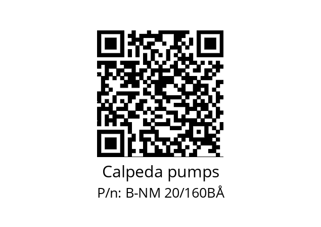   Calpeda pumps B-NM 20/160BÅ