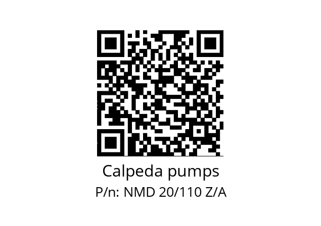   Calpeda pumps NMD 20/110 Z/A