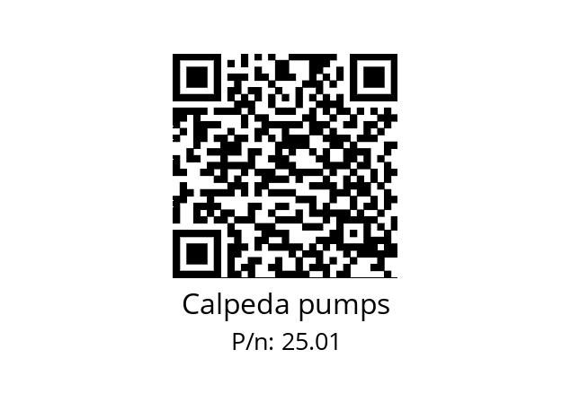   Calpeda pumps 25.01