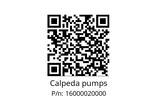   Calpeda pumps 16000020000