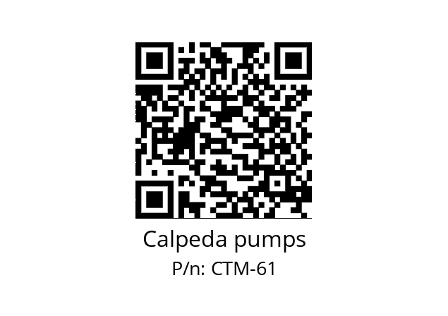   Calpeda pumps CTM-61