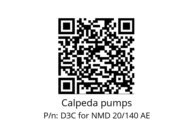   Calpeda pumps D3C for NMD 20/140 AE