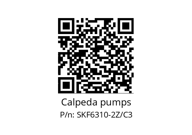   Calpeda pumps SKF6310-2Z/C3