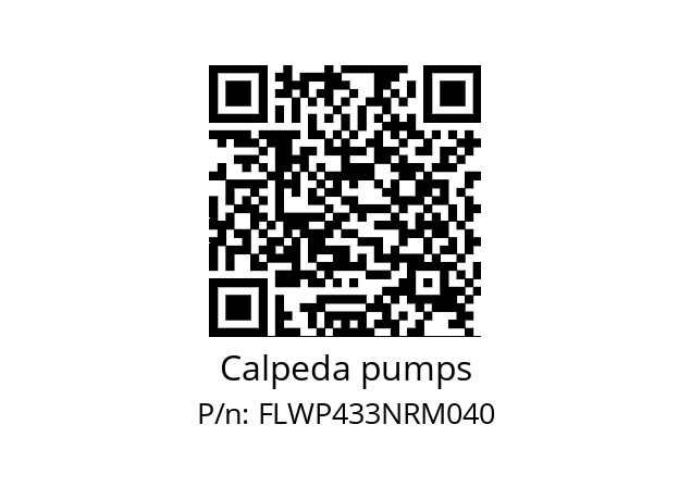   Calpeda pumps FLWP433NRM040