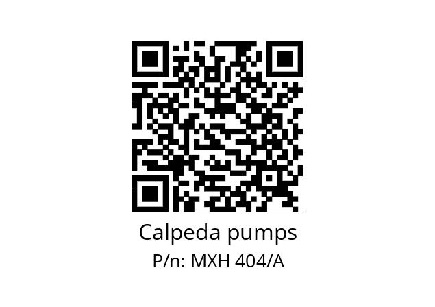   Calpeda pumps MXH 404/A