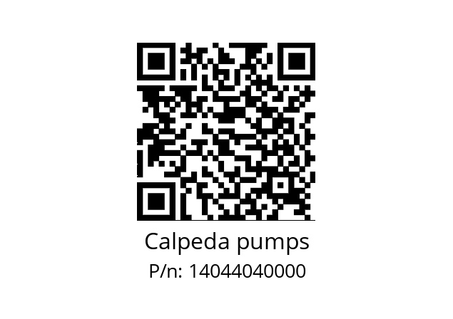   Calpeda pumps 14044040000