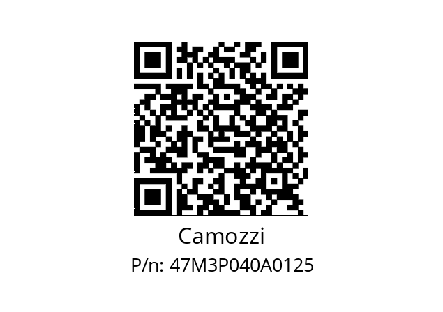   Camozzi 47M3P040A0125