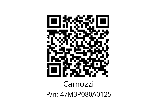   Camozzi 47M3P080A0125